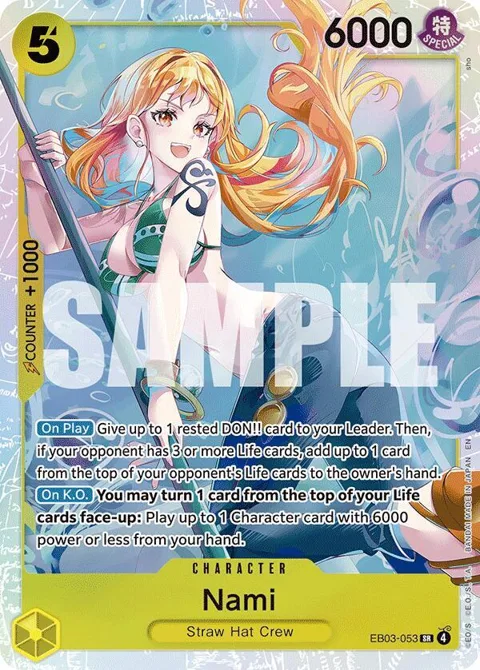 Nami EB03-053 One Piece card from Extra Booster: One Piece Heroines Edition