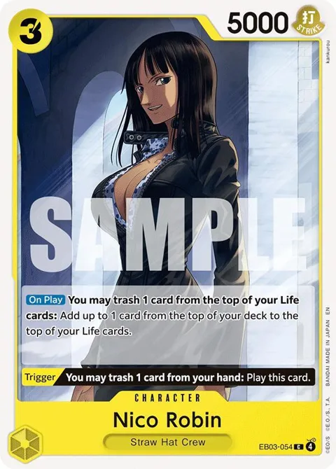 Nico Robin EB03-054 One Piece card from Extra Booster: One Piece Heroines Edition