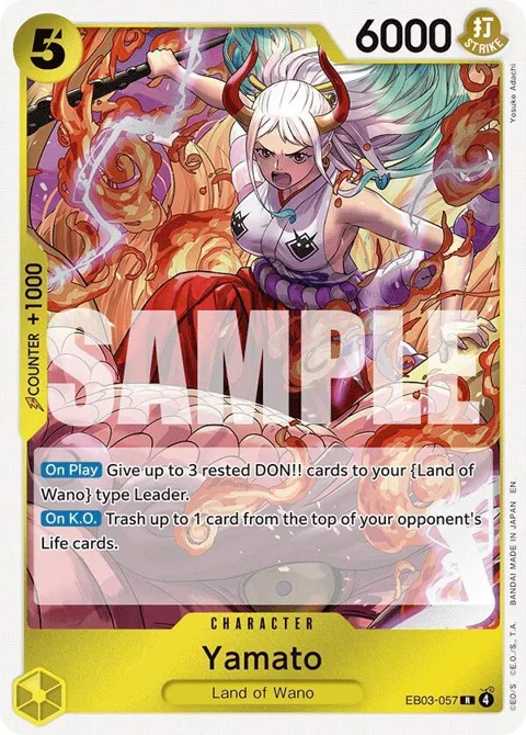 Yamato EB03-057 One Piece card from Extra Booster: One Piece Heroines Edition