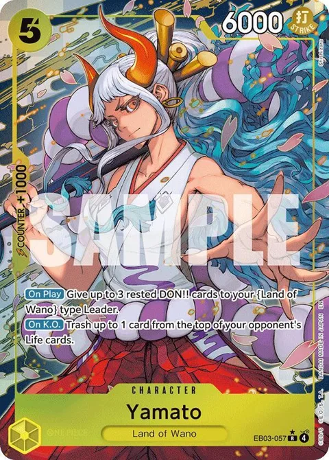 Yamato Alt Art EB03-057 One Piece card from Extra Booster: One Piece Heroines Edition