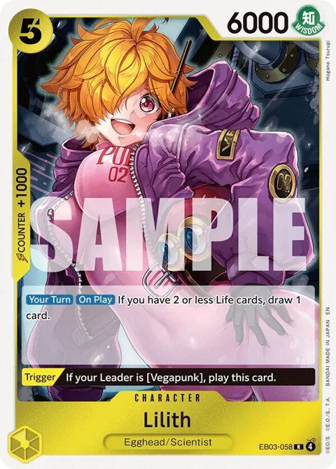 Lilith EB03-058 One Piece card from Extra Booster: One Piece Heroines Edition