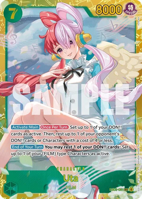 Uta EB03-061 One Piece card from Extra Booster: One Piece Heroines Edition