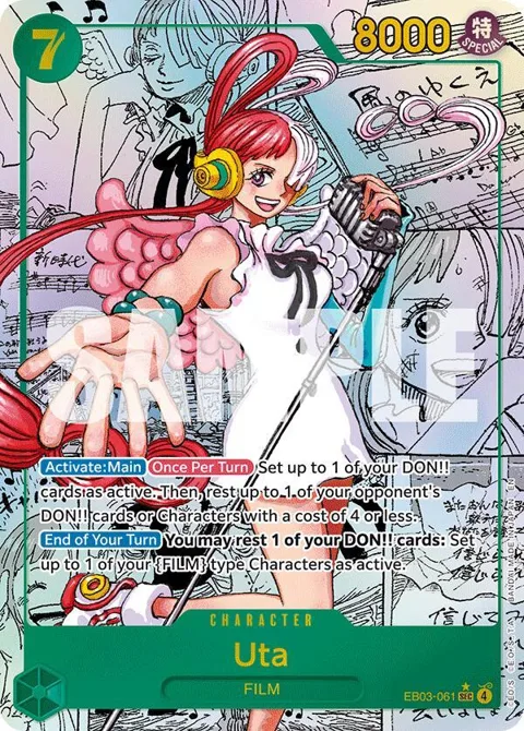 Uta Manga EB03-061 One Piece card from Extra Booster: One Piece Heroines Edition