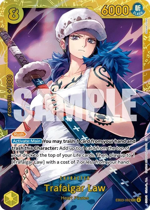 Trafalgar Law EB03-062 One Piece card from Extra Booster: One Piece Heroines Edition