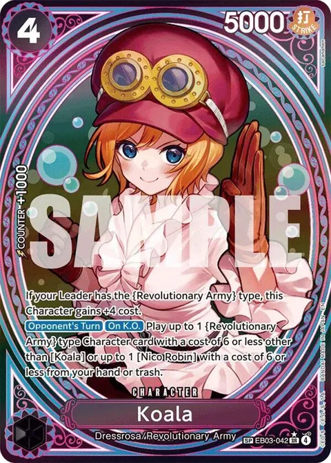 Koala SP EB03-042 One Piece card from Extra Booster: One Piece Heroines Edition