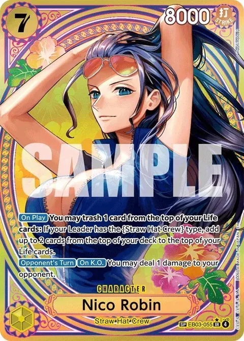 Nico Robin SP EB03-055 One Piece card from Extra Booster: One Piece Heroines Edition