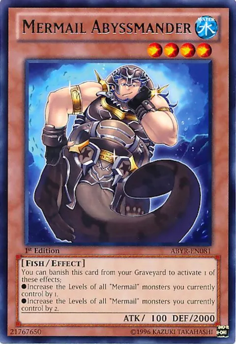 Mermail Abyssmander ABYR-EN081 1st Edition Yu-Gi-Oh card from Abyss Rising