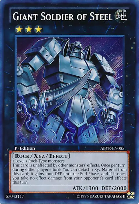 Giant Soldier of Steel ABYR-EN085 Unlimited Yu-Gi-Oh card from Abyss Rising