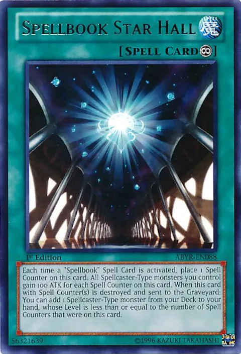 Spellbook Star Hall ABYR-EN088 1st Edition Yu-Gi-Oh card from Abyss Rising