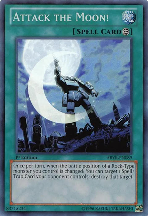 Attack the Moon! ABYR-EN089 1st Edition Yu-Gi-Oh card from Abyss Rising