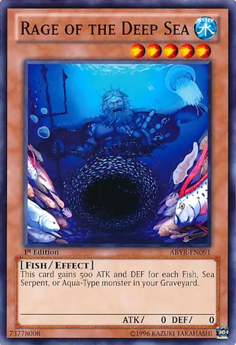 Rage of the Deep Sea ABYR-EN091 1st Edition Yu-Gi-Oh card from Abyss Rising