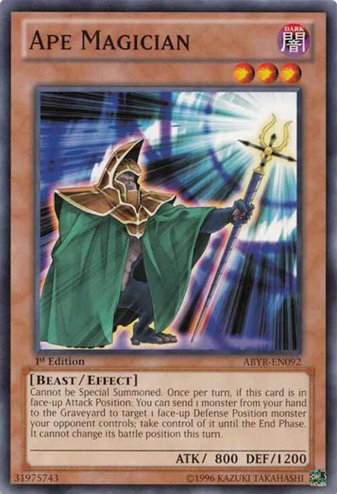 Ape Magician ABYR-EN092 Unlimited Yu-Gi-Oh card from Abyss Rising