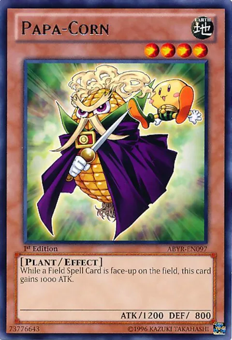 Papa-Corn ABYR-EN097 1st Edition Yu-Gi-Oh card from Abyss Rising