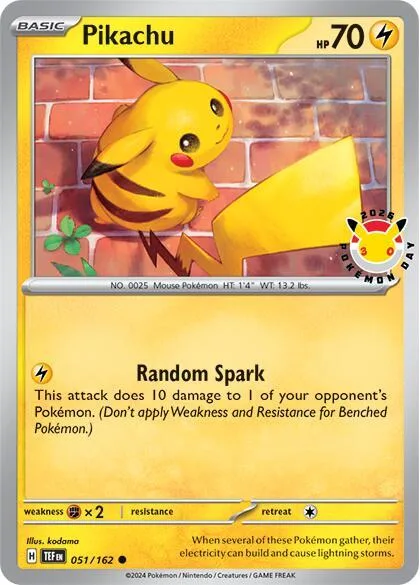 Pikachu Pokemon Day 2026 #051/162 Holofoil Pokémon card from Miscellaneous Cards & Products