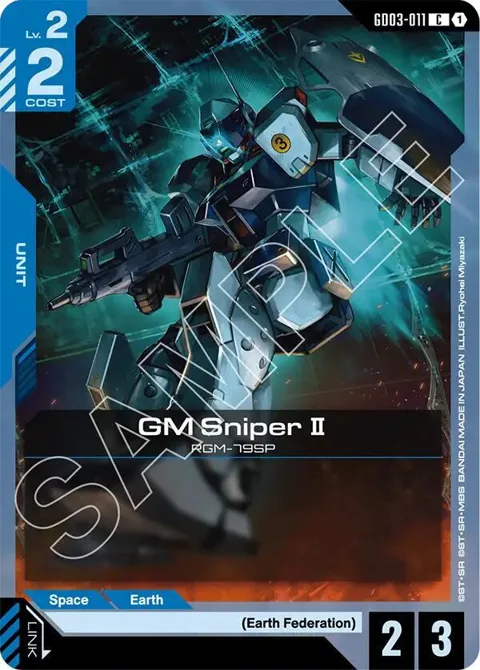 GM Sniper II GD03-011 Gundam card from Steel Requiem