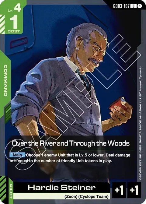 Over the River and Through the Woods GD03-107 Gundam card from Steel Requiem