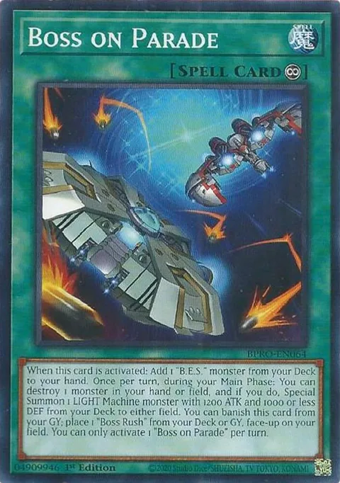 Boss on Parade BPRO-EN064 Yu-Gi-Oh card from Burst Protocol
