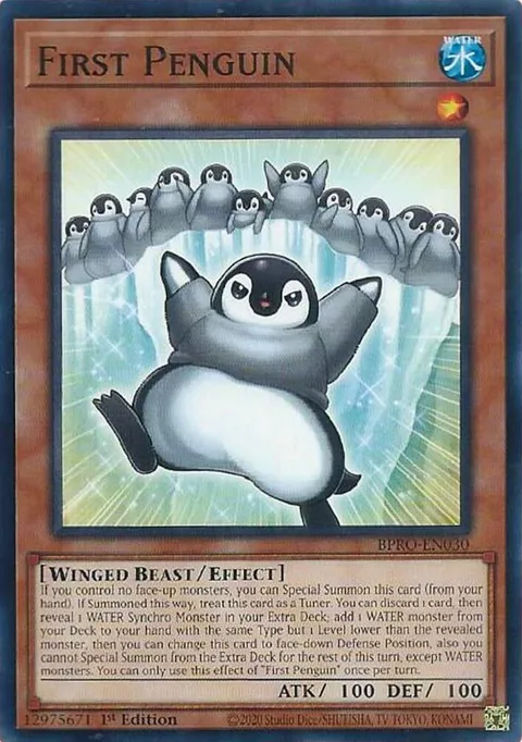 First Penguin BPRO-EN030 Yu-Gi-Oh card from Burst Protocol
