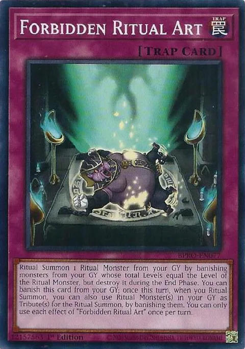 Forbidden Ritual Art BPRO-EN077 Yu-Gi-Oh card from Burst Protocol