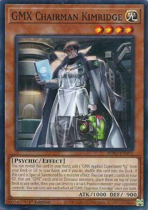 GMX Chairman Kimridge BPRO-EN091 Yu-Gi-Oh card from Burst Protocol