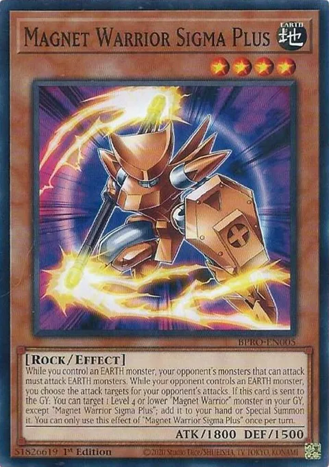 Magnet Warrior Sigma Plus BPRO-EN005 Yu-Gi-Oh card from Burst Protocol