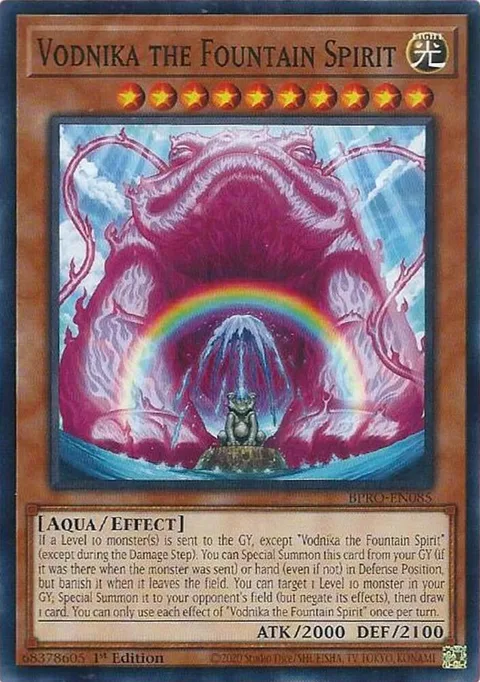 Vodnika the Fountain Spirit BPRO-EN085 Yu-Gi-Oh card from Burst Protocol