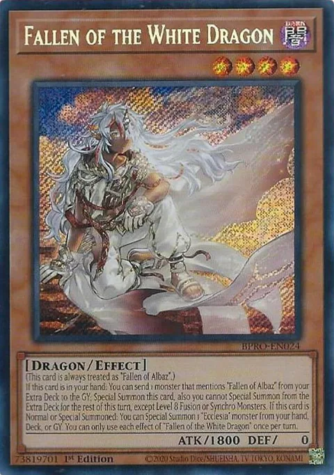 Fallen of the White Dragon BPRO-EN024 Yu-Gi-Oh card from Burst Protocol