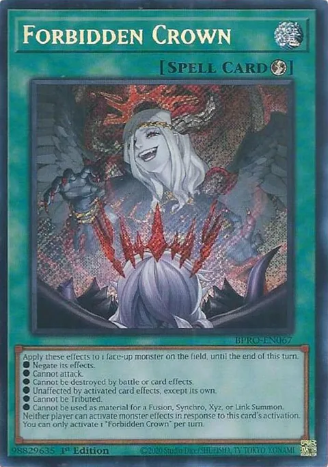 Forbidden Crown BPRO-EN067 Yu-Gi-Oh card from Burst Protocol