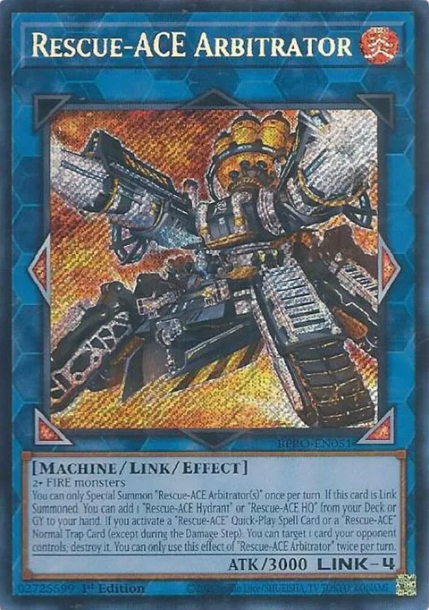 Rescue-ACE Arbitrator BPRO-EN051 Yu-Gi-Oh card from Burst Protocol