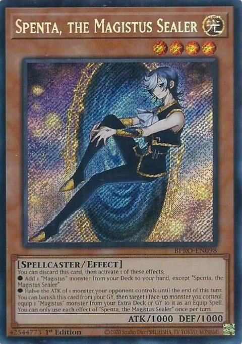 Spenta, the Magistus Sealer BPRO-EN098 Yu-Gi-Oh card from Burst Protocol