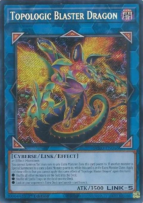 Topologic Blaster Dragon BPRO-EN046 Yu-Gi-Oh card from Burst Protocol