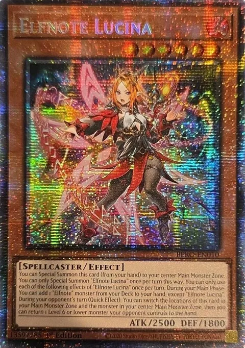 Elfnote Lucina Starlight Rare BPRO-EN010 Yu-Gi-Oh card from Burst Protocol