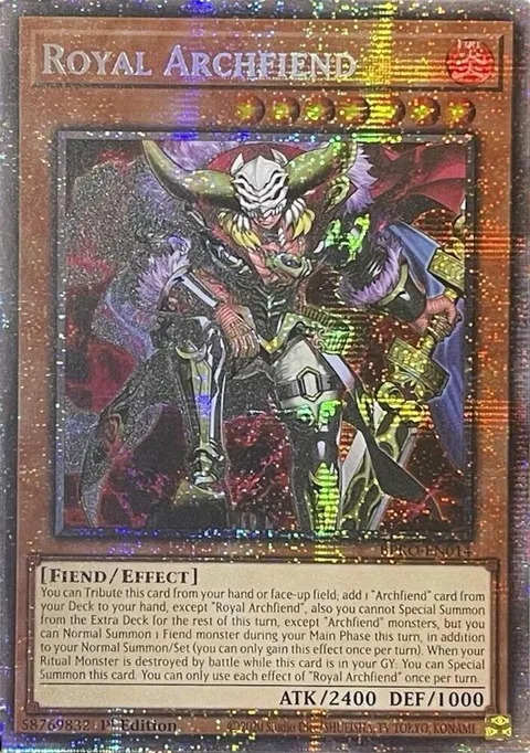 Royal Archfiend Starlight Rare BPRO-EN014 Yu-Gi-Oh card from Burst Protocol