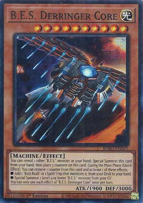 B.E.S. Derringer Core BPRO-EN021 Yu-Gi-Oh card from Burst Protocol