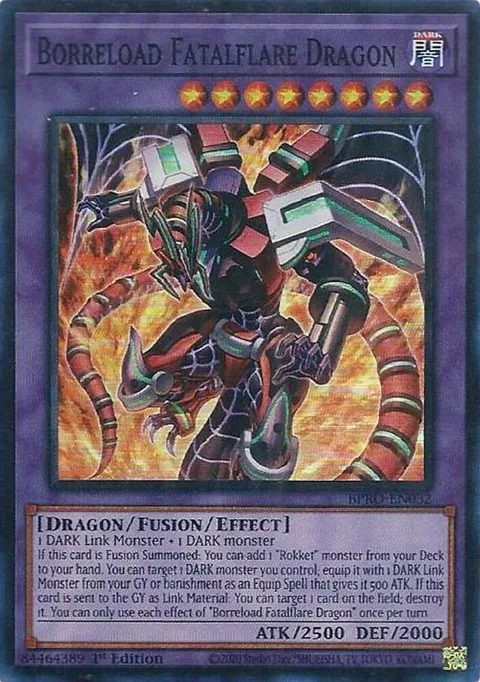 Borreload Fatalflare Dragon BPRO-EN032 Yu-Gi-Oh card from Burst Protocol