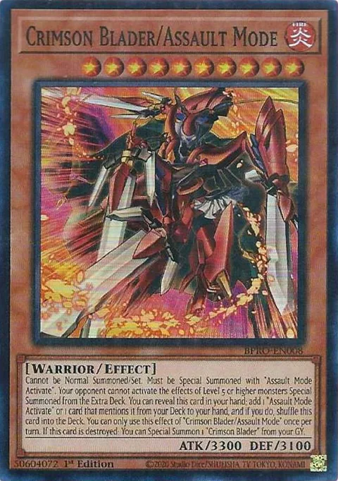 Crimson Blader/Assault Mode BPRO-EN008 Yu-Gi-Oh card from Burst Protocol