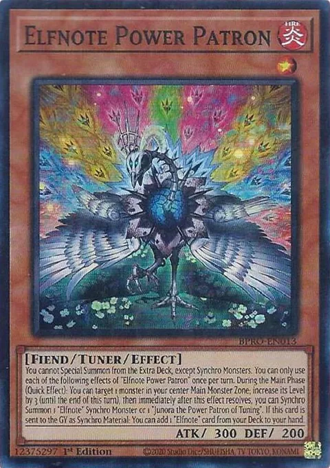 Elfnote Power Patron BPRO-EN013 Yu-Gi-Oh card from Burst Protocol