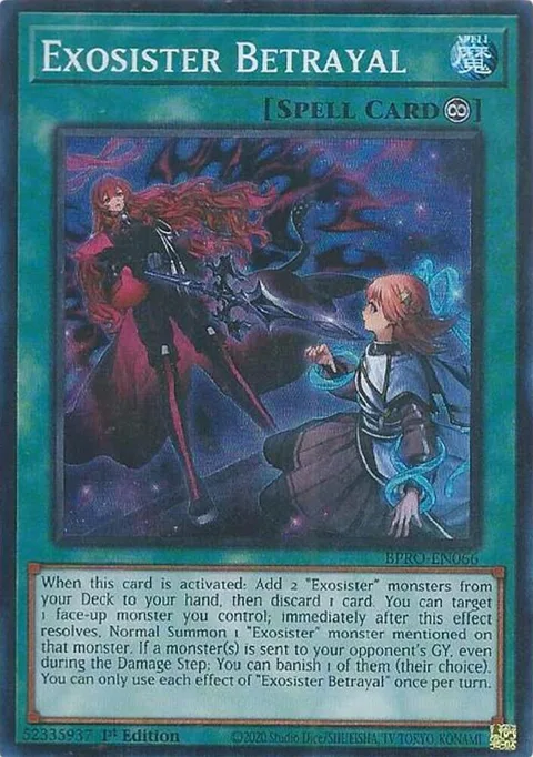 Exosister Betrayal BPRO-EN066 Yu-Gi-Oh card from Burst Protocol
