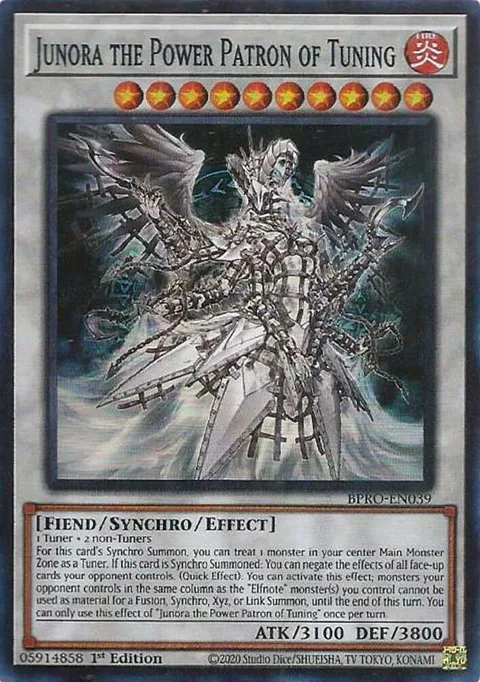 Junora the Power Patron of Tuning BPRO-EN039 Yu-Gi-Oh card from Burst Protocol