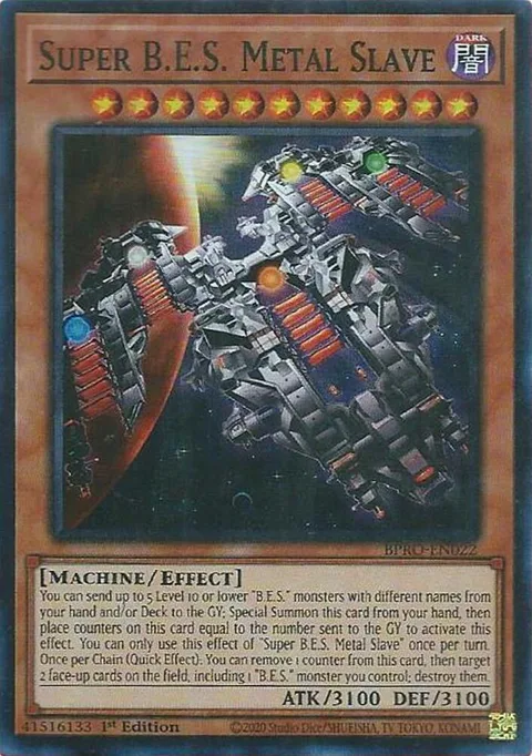 Super B.E.S. Metal Slave BPRO-EN022 Yu-Gi-Oh card from Burst Protocol