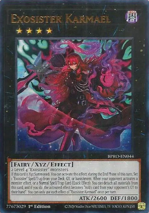 Exosister Karmael BPRO-EN044 Yu-Gi-Oh card from Burst Protocol