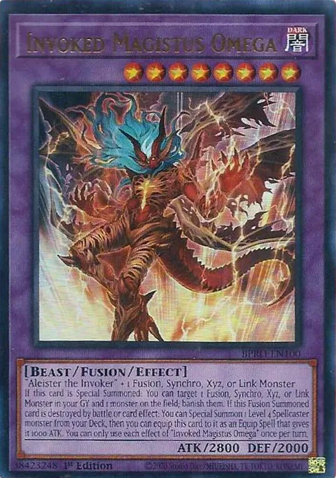 Invoked Magistus Omega BPRO-EN100 Yu-Gi-Oh card from Burst Protocol