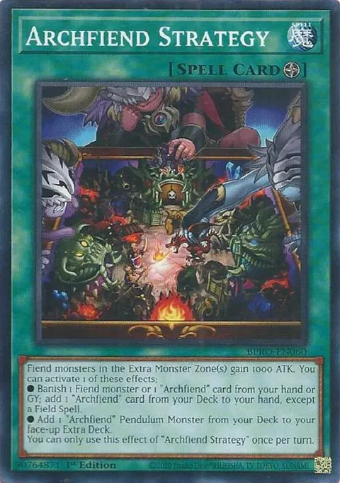 Archfiend Strategy BPRO-EN060 Yu-Gi-Oh card from Burst Protocol