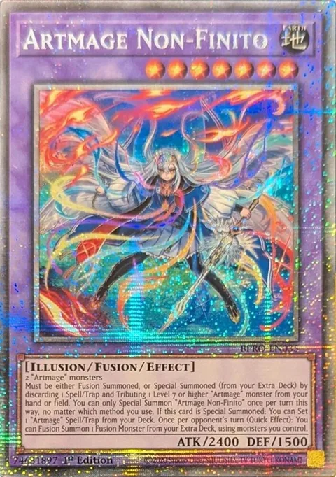 Artmage Non-Finito Starlight Rare BPRO-EN035 Yu-Gi-Oh card from Burst Protocol
