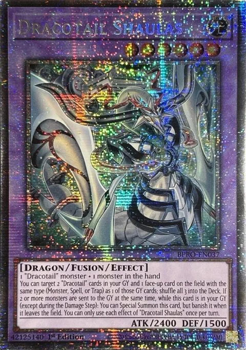 Dracotail Shaulas Starlight Rare BPRO-EN037 Yu-Gi-Oh card from Burst Protocol