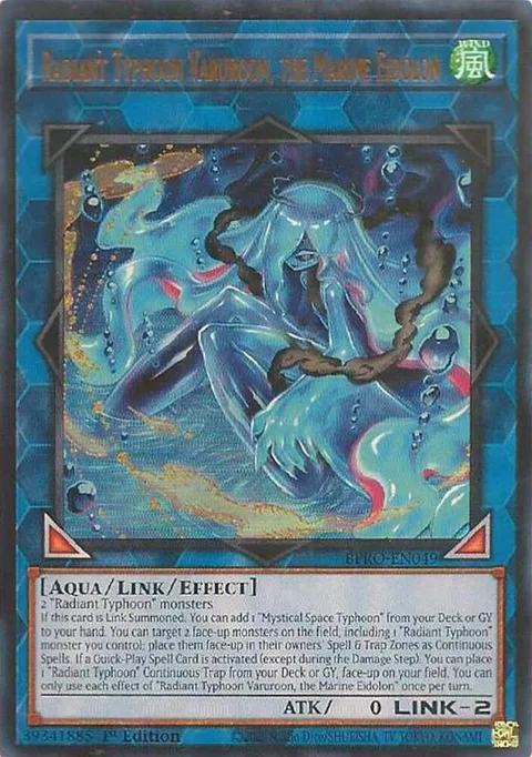 Radiant Typhoon Varuroon, the Marine Eidolon BPRO-EN049 Yu-Gi-Oh card from Burst Protocol