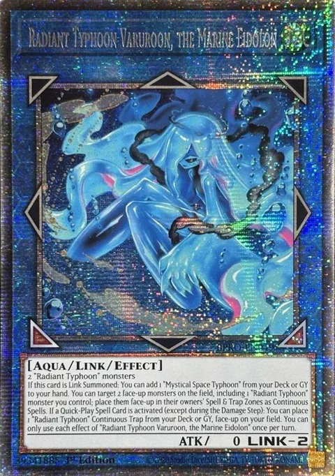 Radiant Typhoon Varuroon, the Marine Eidolon Starlight Rare BPRO-EN049 Yu-Gi-Oh card from Burst Protocol
