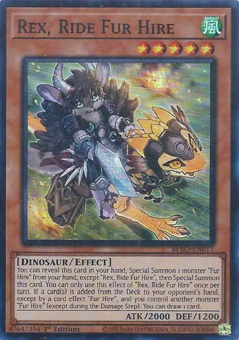 Rex, Ride Fur Hire BPRO-EN017 Yu-Gi-Oh card from Burst Protocol