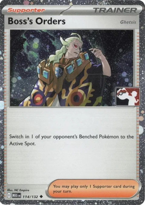 Boss's Orders [Ghetsis] - 114/132 Cosmos Holo #114/132 Holofoil Pokémon card from Prize Pack Series Cards