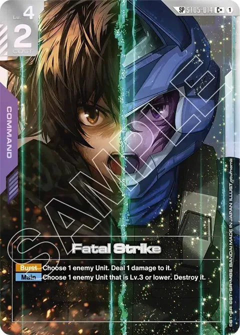 Fatal Strike SP C+ ST05-014 Gundam card from Steel Requiem